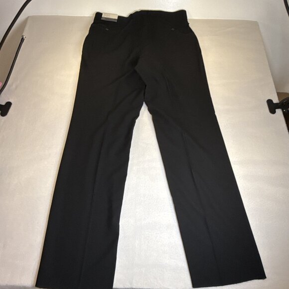 Louis Raphael 100% Wool Dress Pant Men 44R 38W Pleated Front Black UnHemmed NWT - Picture 9 of 11